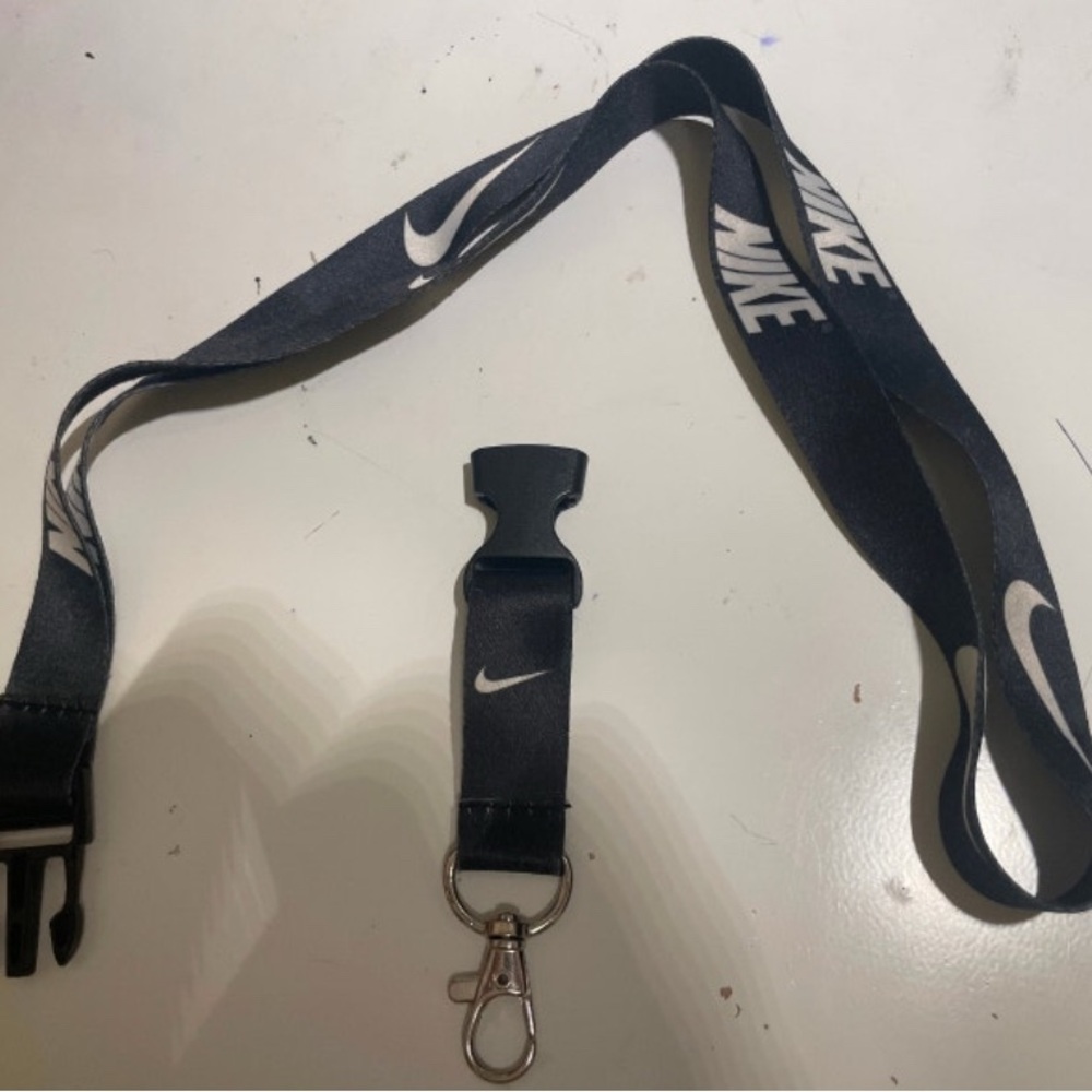Nike Black and White Lanyard